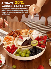 Electric chocolate melting pot with 4-cup capacity for smores, strawberries, and desserts